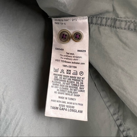 Ted Baker • Men’s Long Sleeve Shirt - Picture 4 of 10